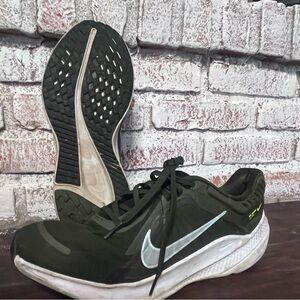 Nike Green and White Athletic Sneakers